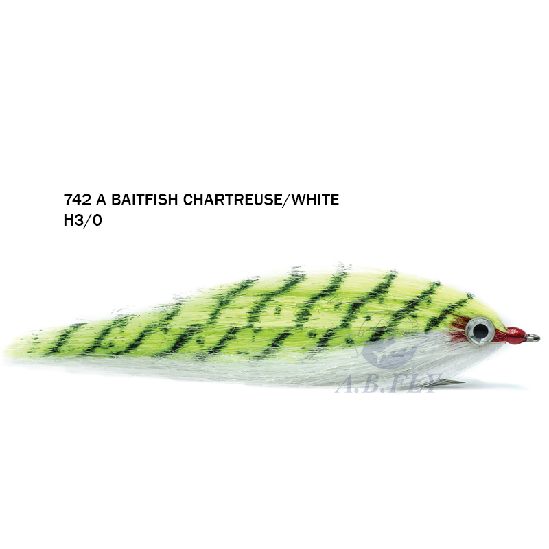CF Baitfish H3/0 - CHARTREUSE/WHITE (Chartreuse/Blanc) - RAINY'S
