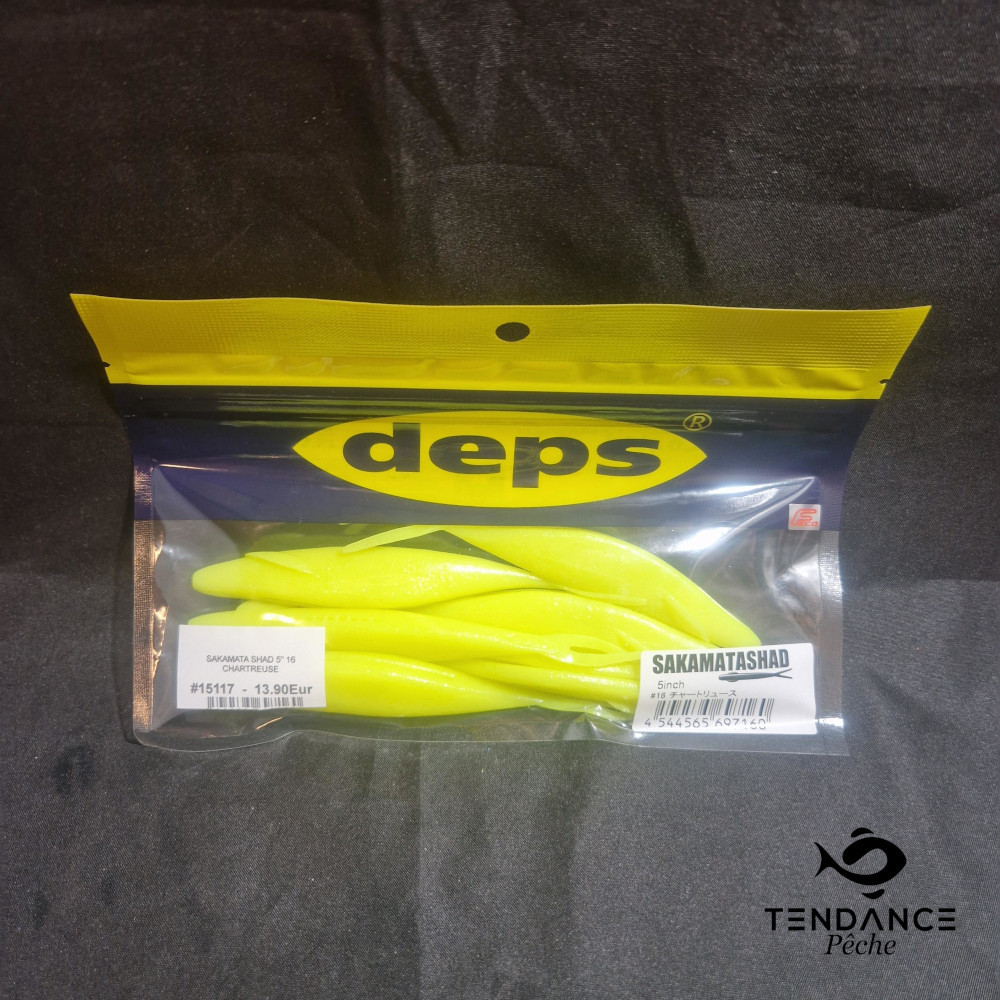 Sakamata shad 5" - DEPS - Chartreuse
