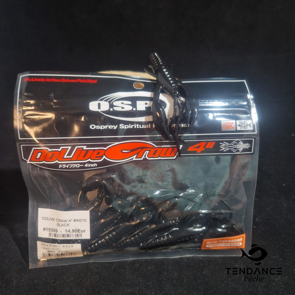 Dolive Craw 4" - Osp - Black W016