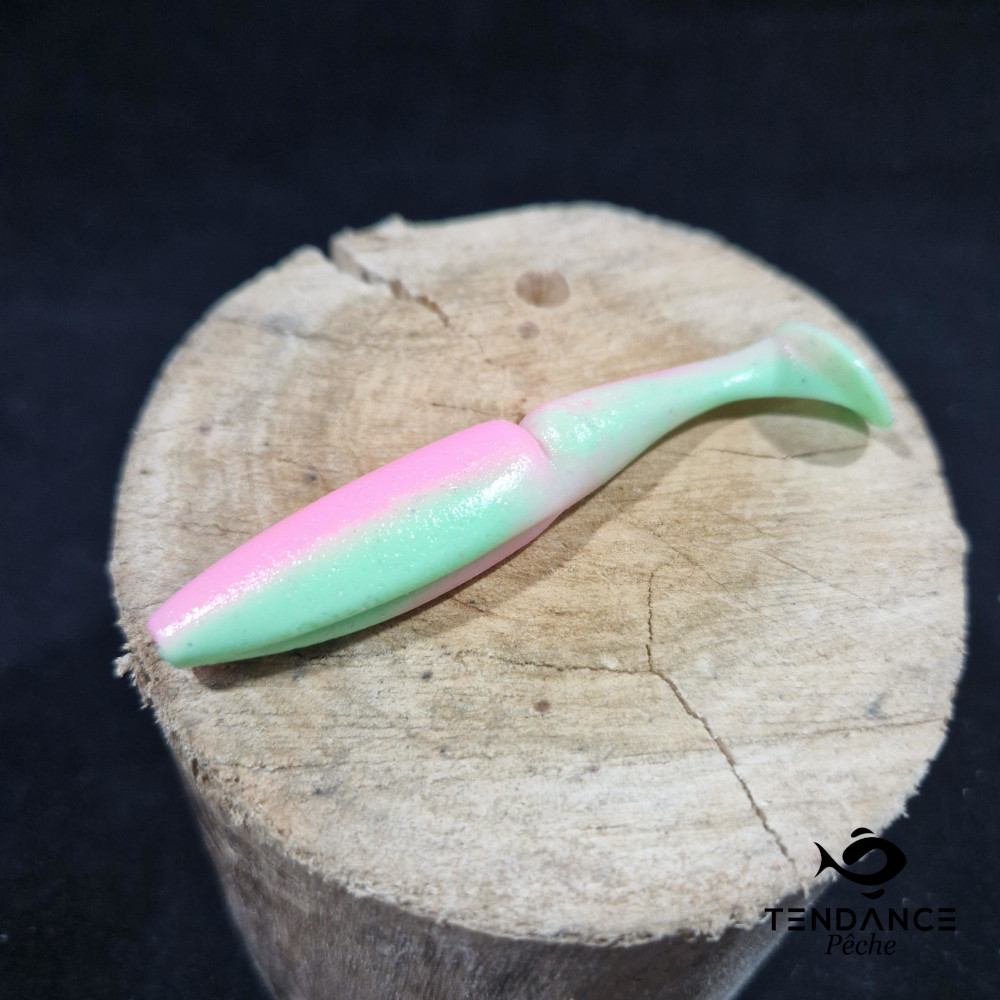 One Up Shad 4" À L'unité - Sawamura - Mint Pink 