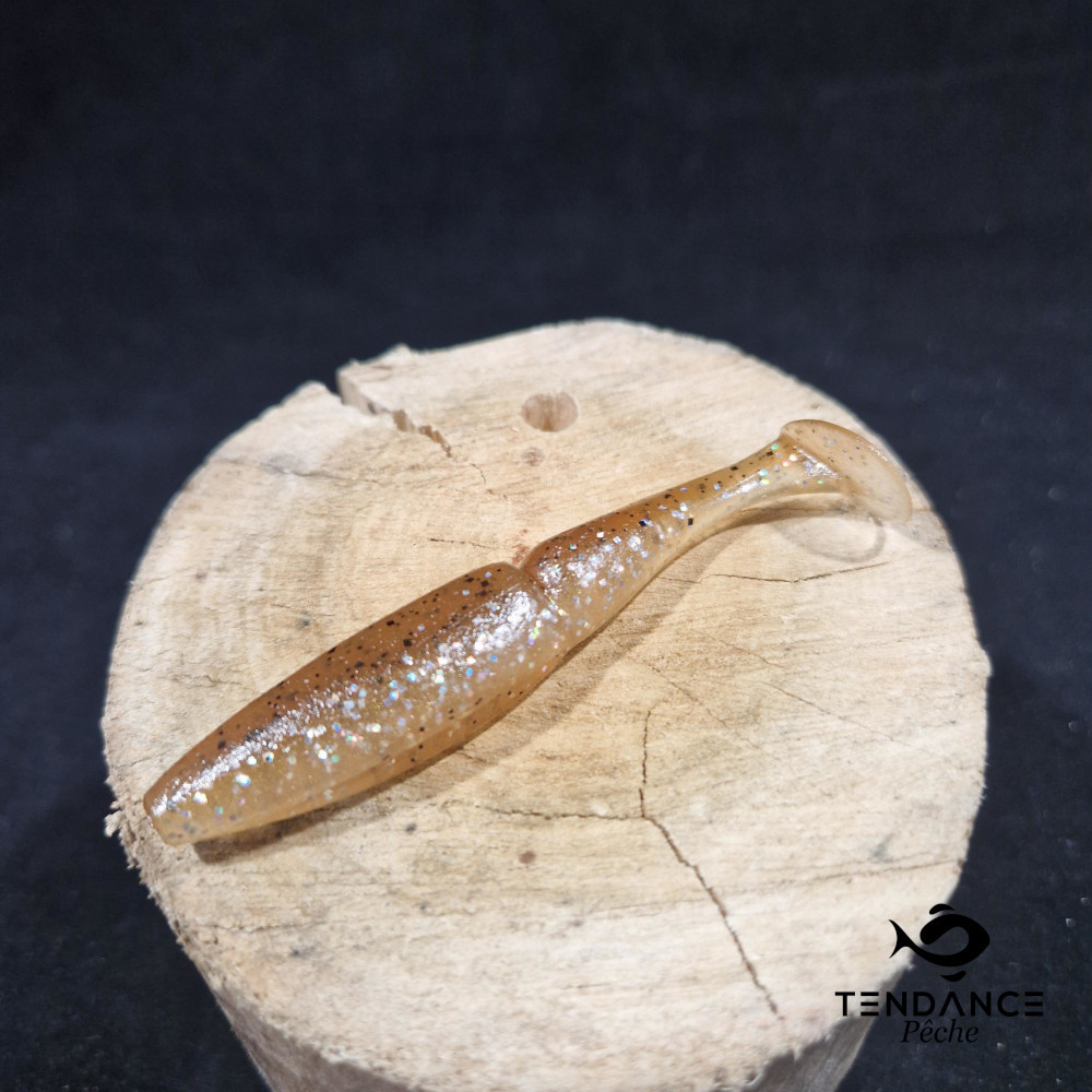 One Up Shad 4" À L'unité - Sawamura - Tinsel Brown 