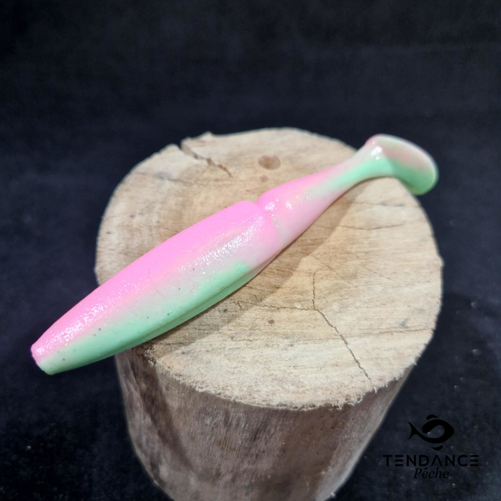 ONE UP SHAD 5" à l'unité - SAWAMURA - Mint Pink 