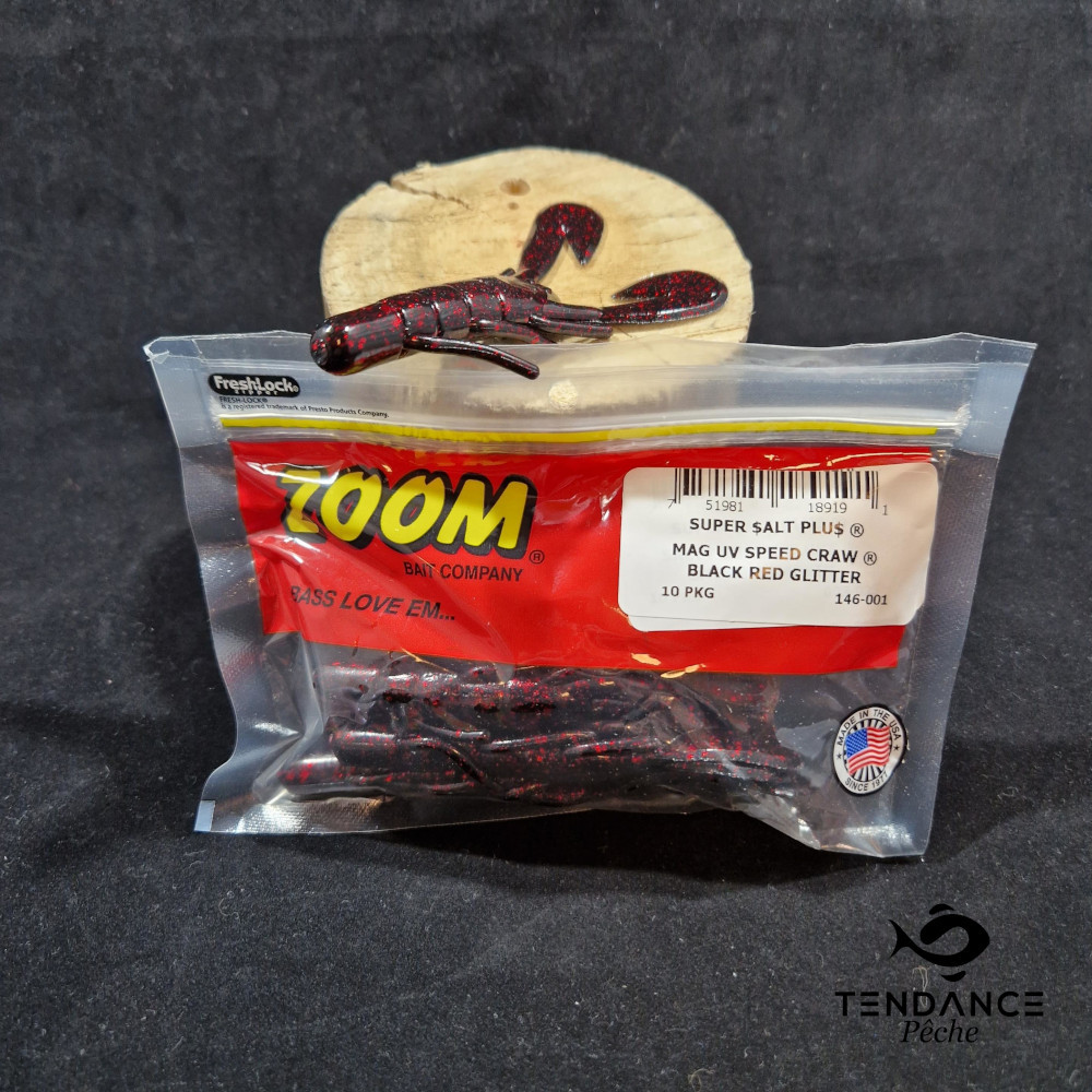 Magnum Uv Speed Craw - Zoom - Black Red Glitter