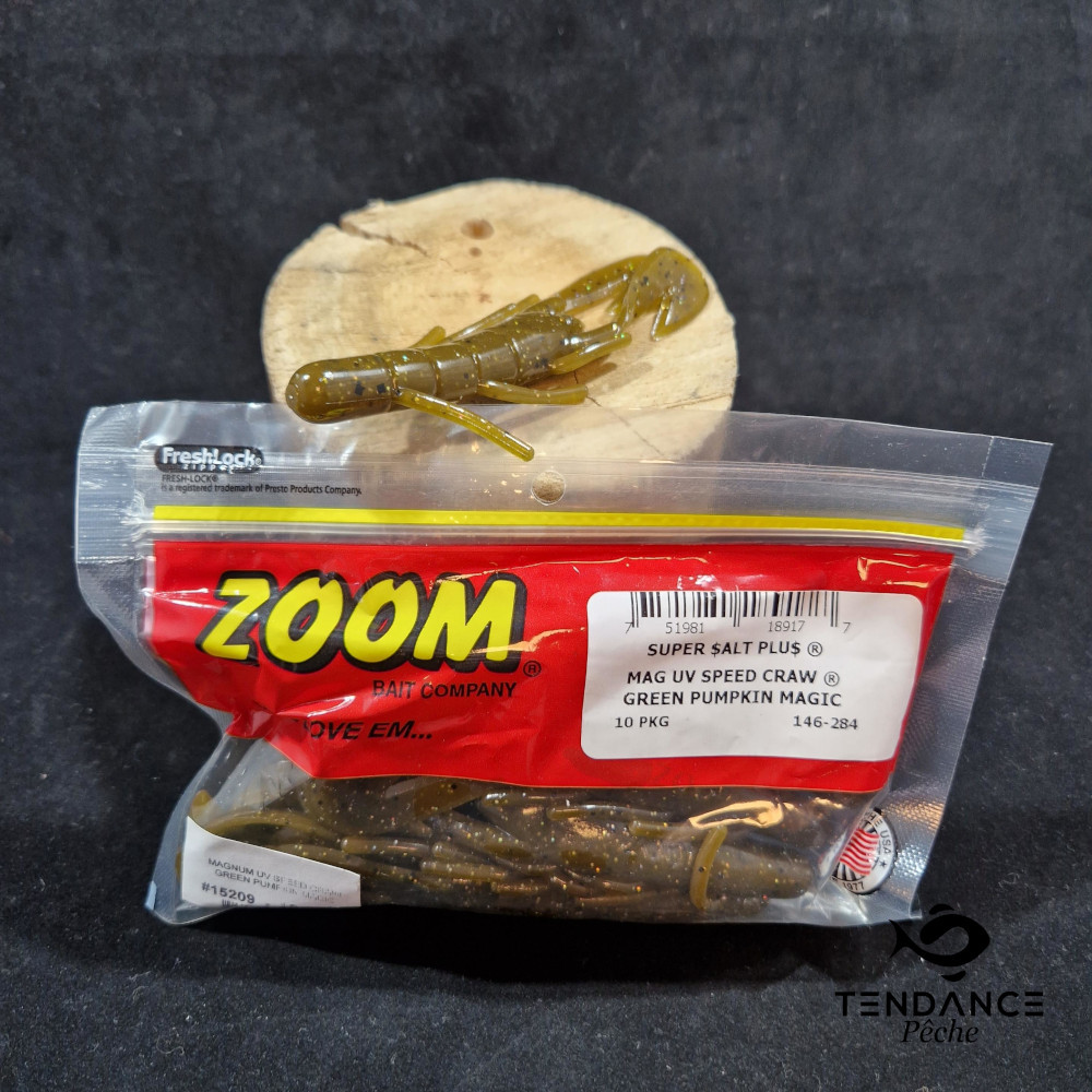 MAGNUM UV SPEED CRAW - ZOOM - GREEN PUMPKIN MAGIC 