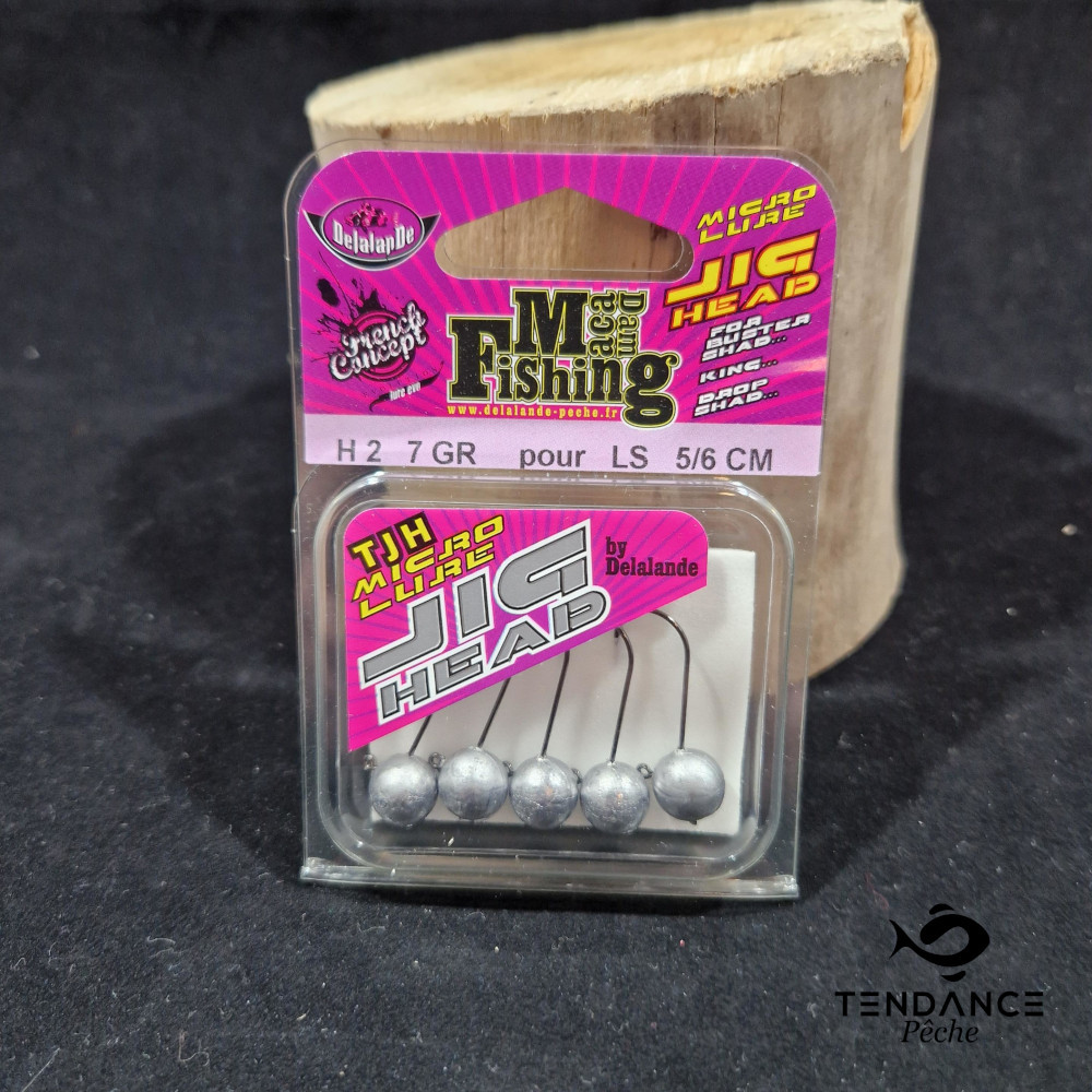 Têtes Plombées Macadam Fishing H2 - Delalande - 7Gr