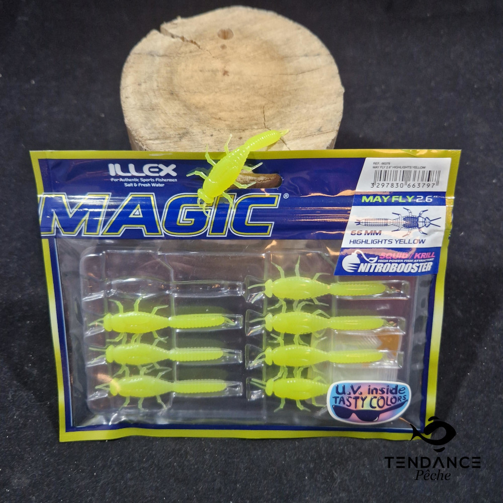 May Fly 6.6 Cm - Illex - Highlights Yellow