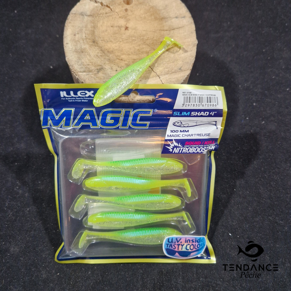 MAGIC SLIM SHAD 4" - ILLEX - magic chart 