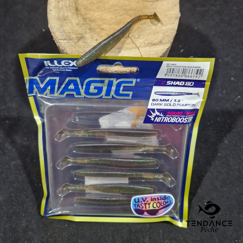 MAGIC Z SHAD 80 - ILLEX - DARK GOLD PUMPKIN