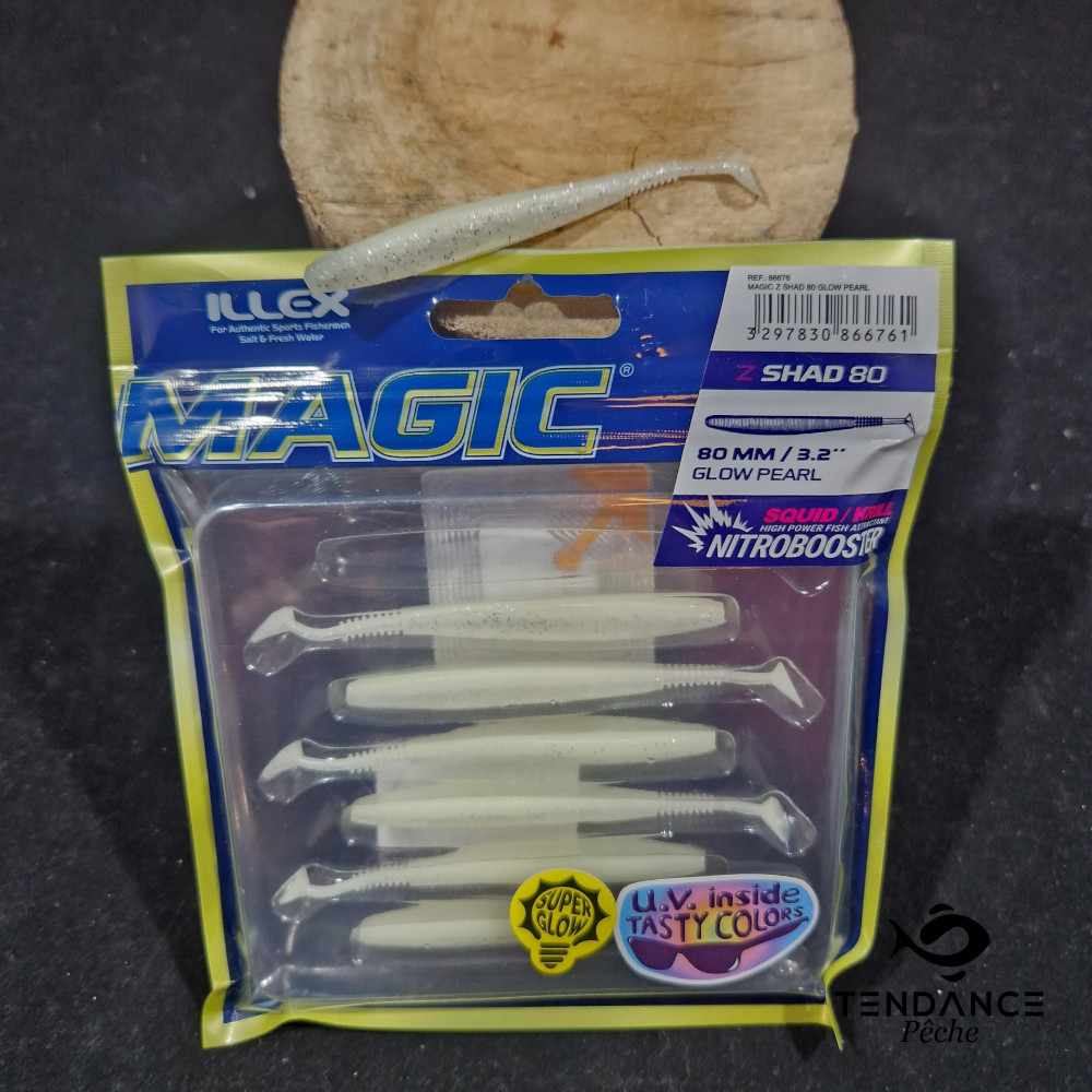 Magic Z Shad 80 - Illex - Glow Pearl