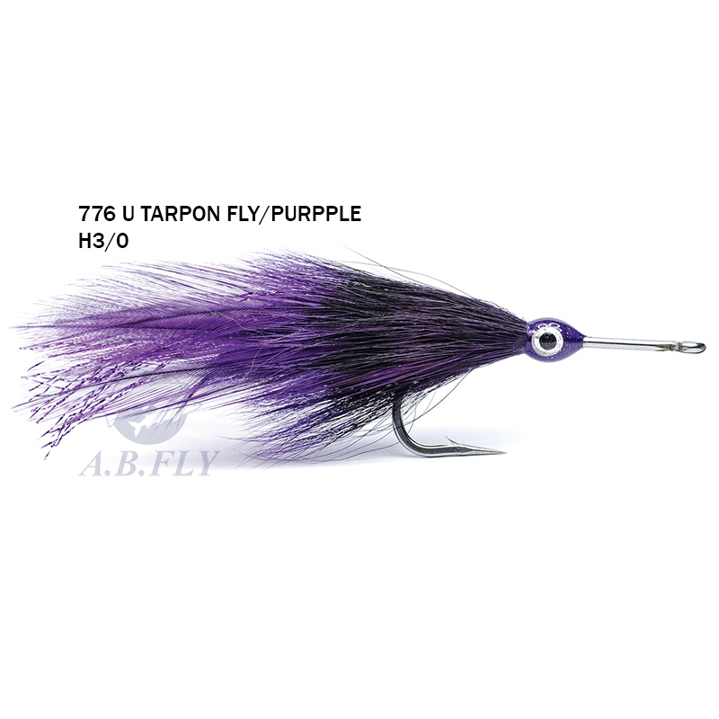 Tarpon Fly H3/0 - PURPLE/BLACK - RAINY'S
