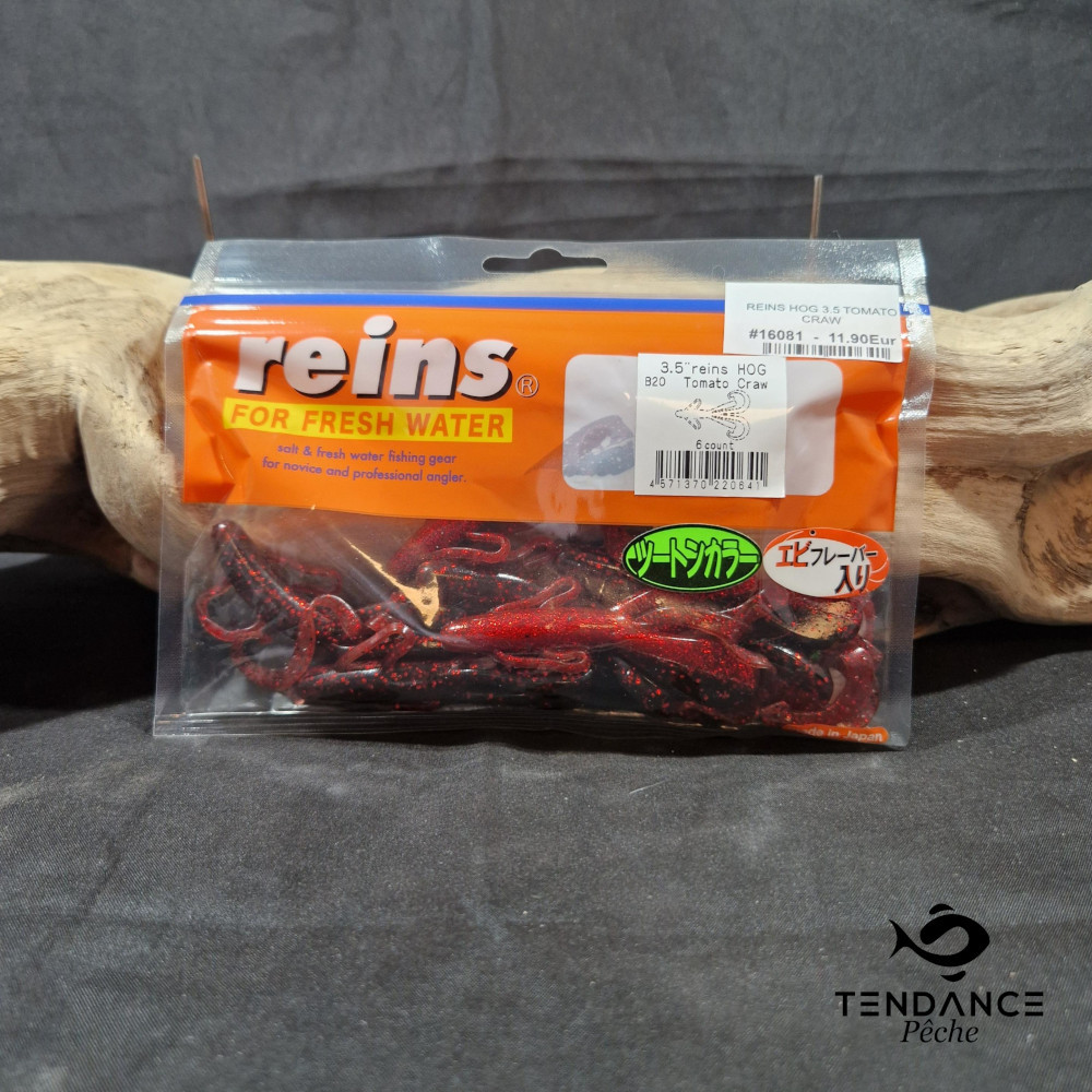 REINS HOG 3.5" - REINS - Tomato craw 