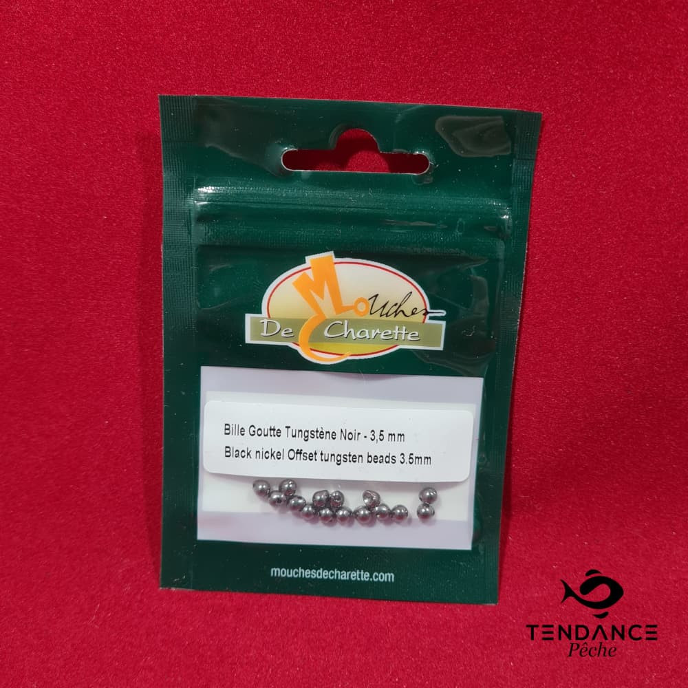 Billes goutte tungstène 3.5 mm - JMC - Noir