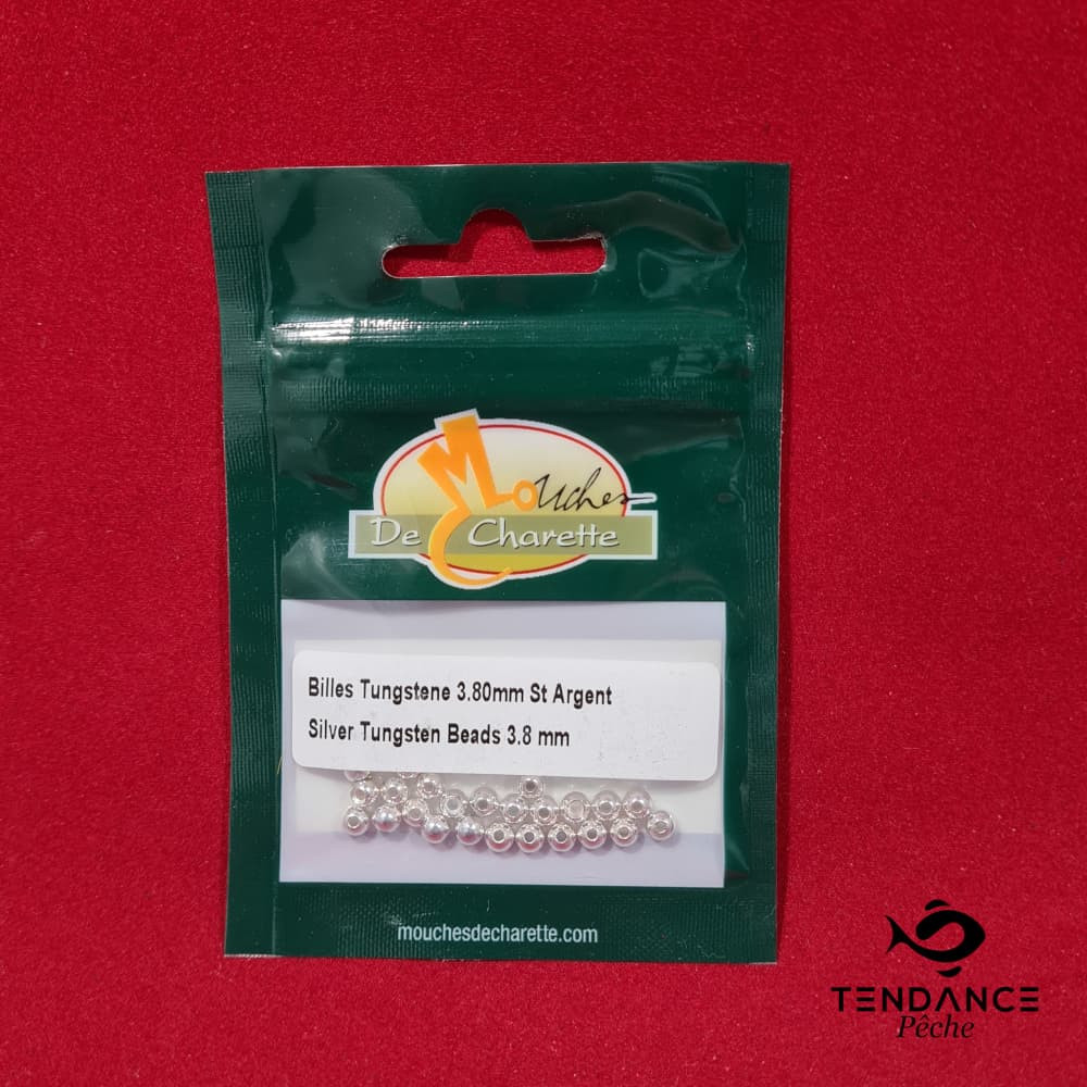 Billes tungstène 3.8 mm - JMC - Argent 