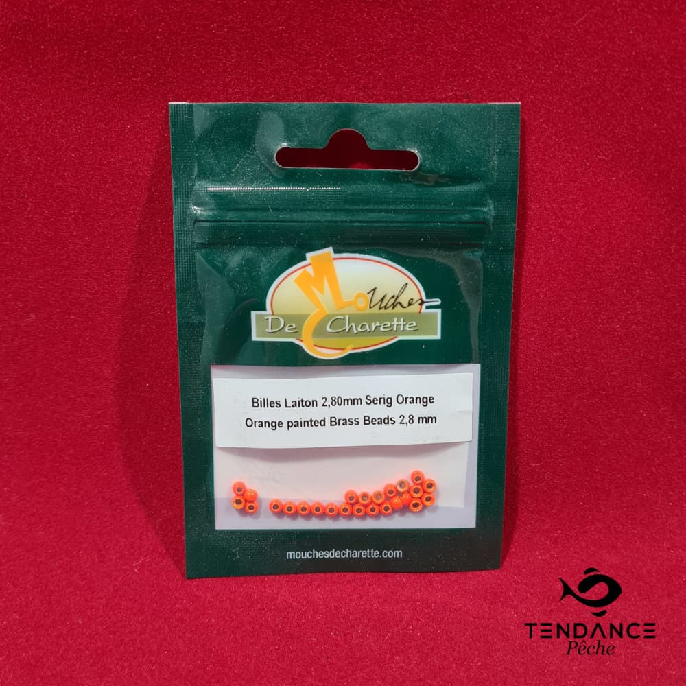 Billes En Laiton 2.8 Mm - Jmc - Orange