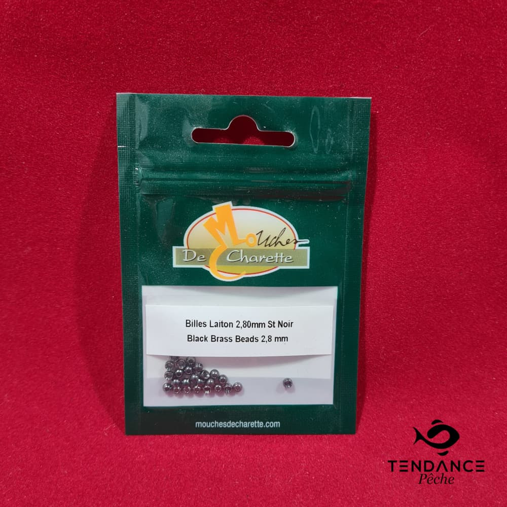 Billes en laiton 2.8 mm - JMC - Noir