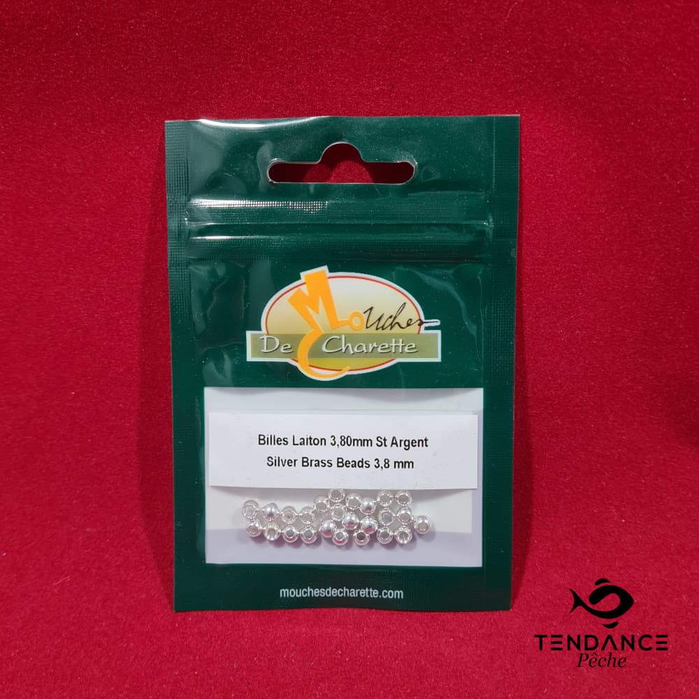 Billes en laiton 3.8 mm - JMC - Argent 