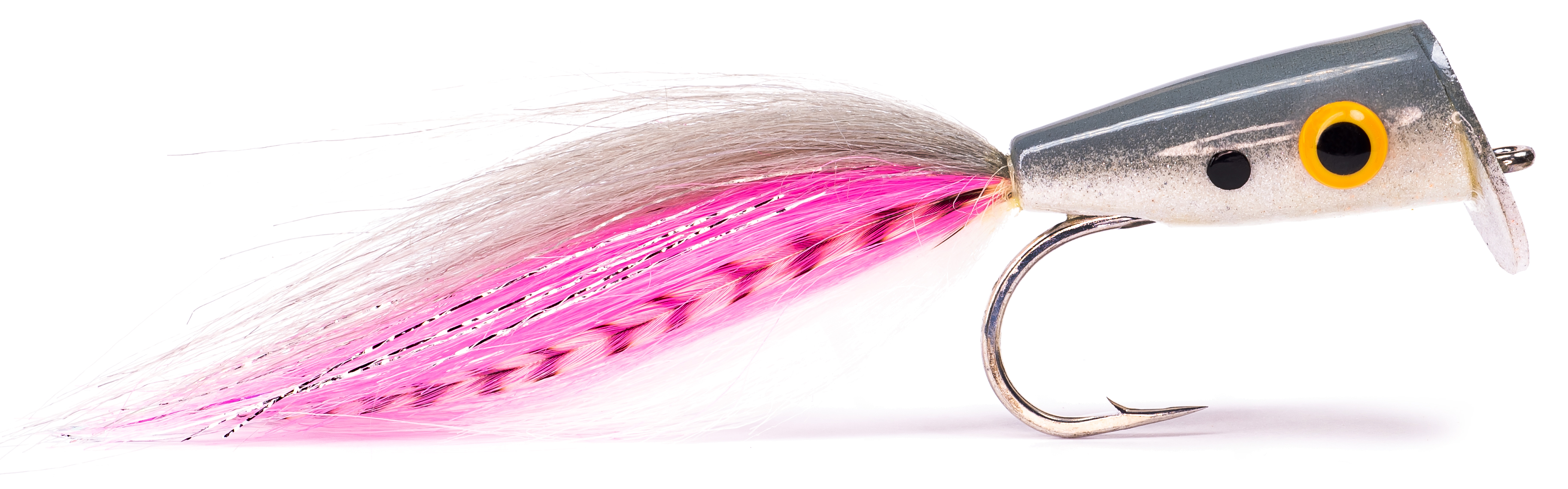 Bisharat's Strip Tease Shad H3/0 - Silver/Pink (Argent/Rose) - Rainy's