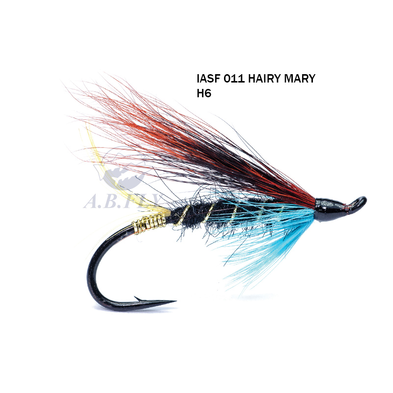 Atlantic Salmon Hairy Mary H6 - Hairy Mary - Red/Blue (Hairy Mary - Rouge Et Bleu) - Rainy's