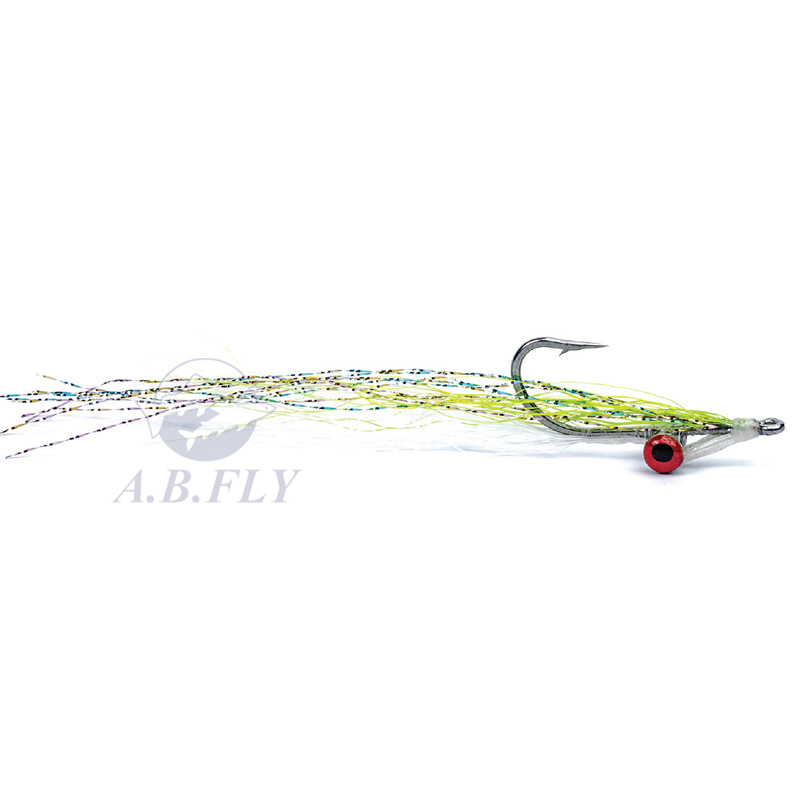 Clouser Deep Minnow H2 - CHARTREUSE/WHITE - RAINY'S