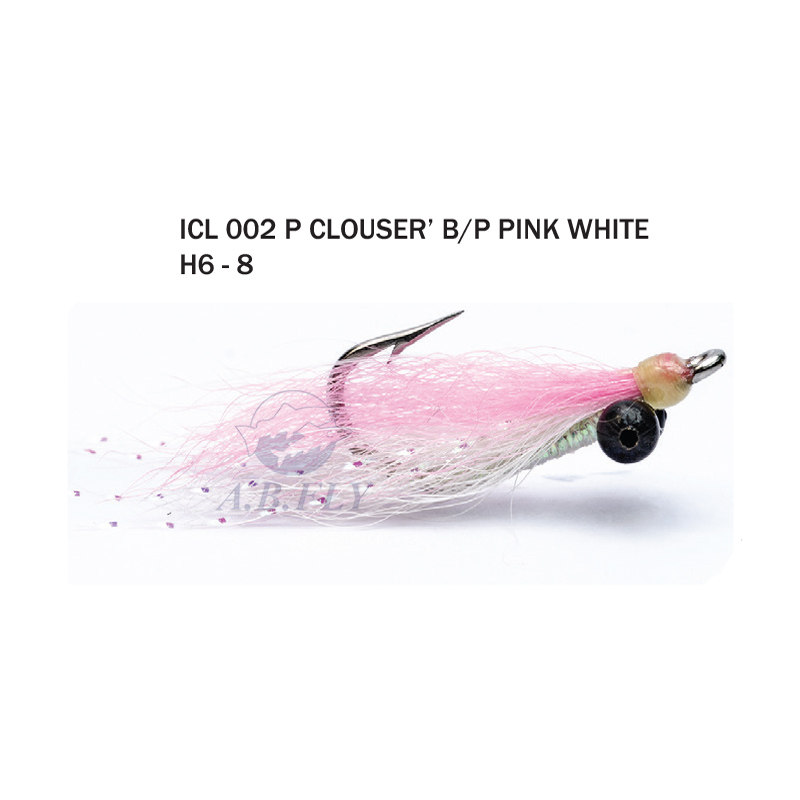 Clouser's B/P H8 - PINK/WHITE (Rose/Blanc) - RAINY'S