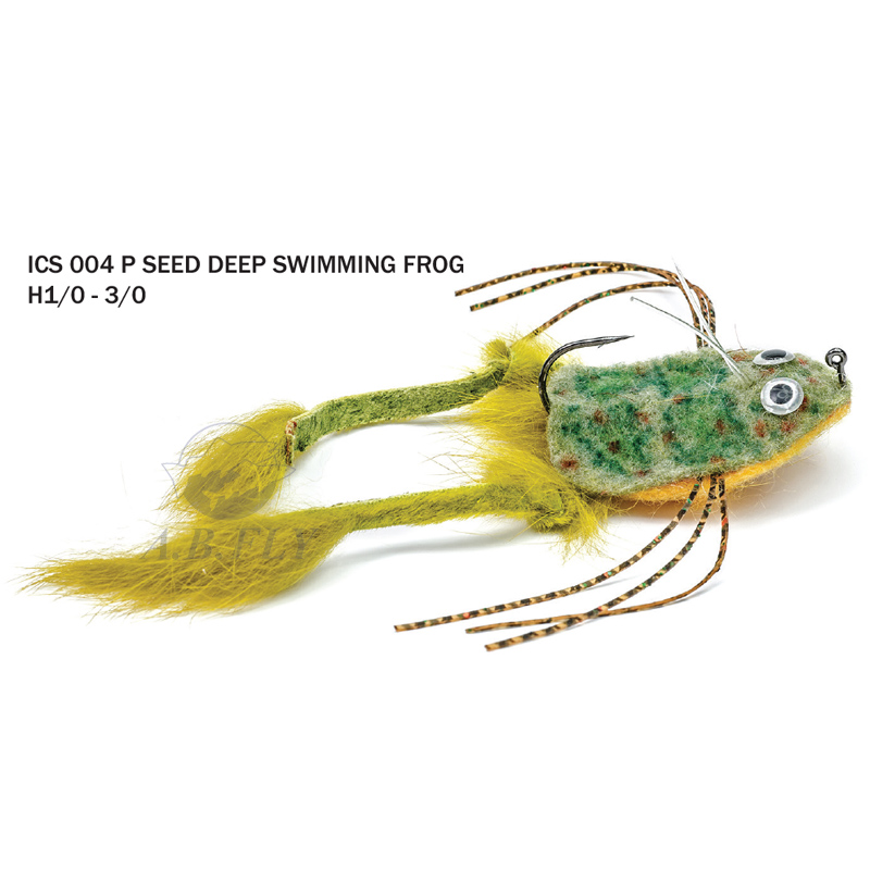 Seed Deep Swimming Frog H3/0 - YELLOW/GREEN (Jaune/Vert) - RAINY'S