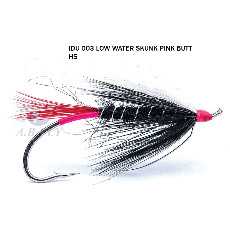 Atlantic Salmon Low Water Skunk Pink Butt H5 - PINK BUTT (Cul Rose / Rose et Noir) - RAINY'S