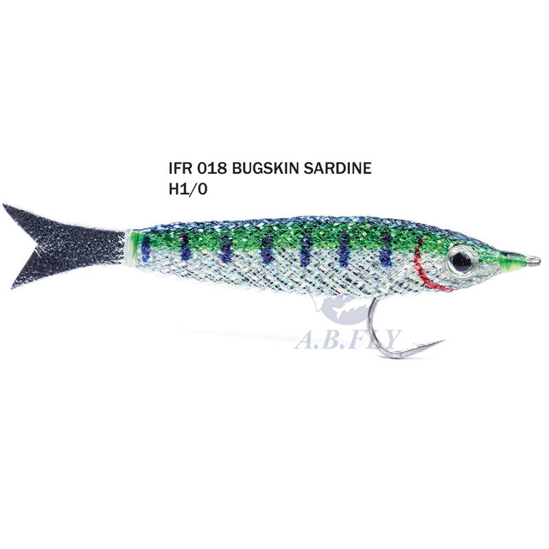 Bugskin Sardine H1/0 - GREEN/WHITE (Vert/Blanc) - RAINY'S