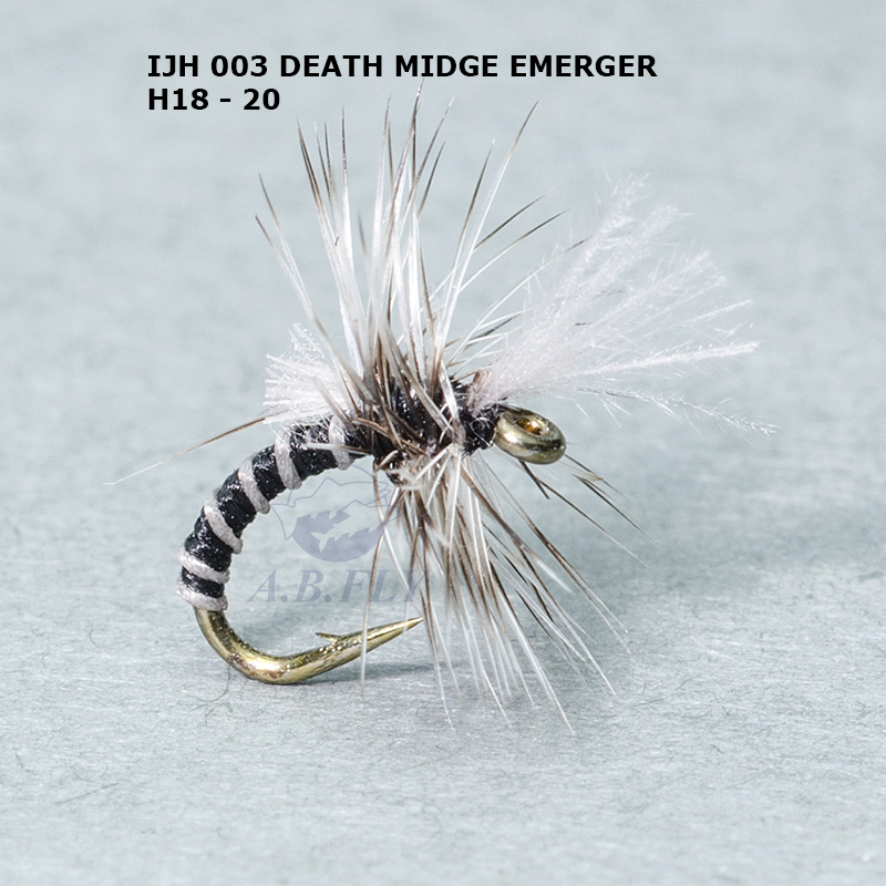 Death Midge Emerger H20 - BLACK / WHITE (Noir / Blanc) - RAINY'S