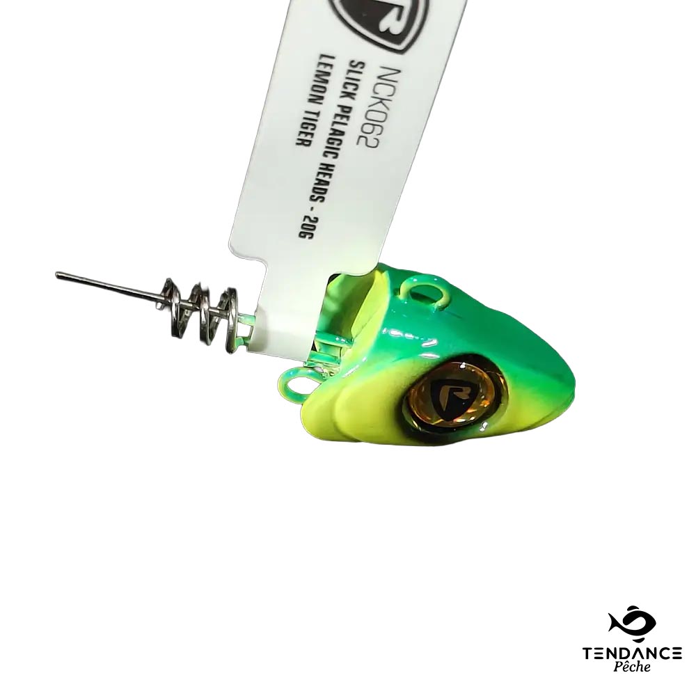 Têtes Plombées Slick Pelagic Heads 20G - Coloris Lemon Tiger - Fox Rage