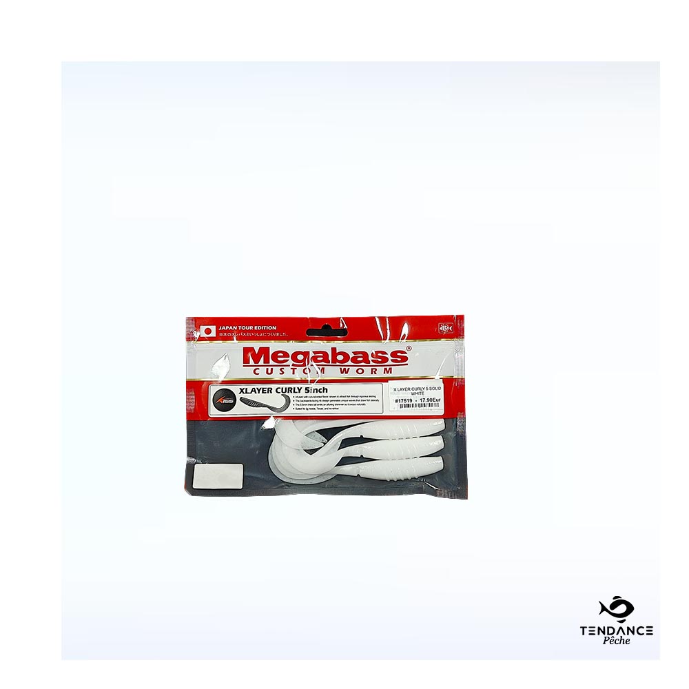 X Layer Curly 5 - Solid White - Megabass