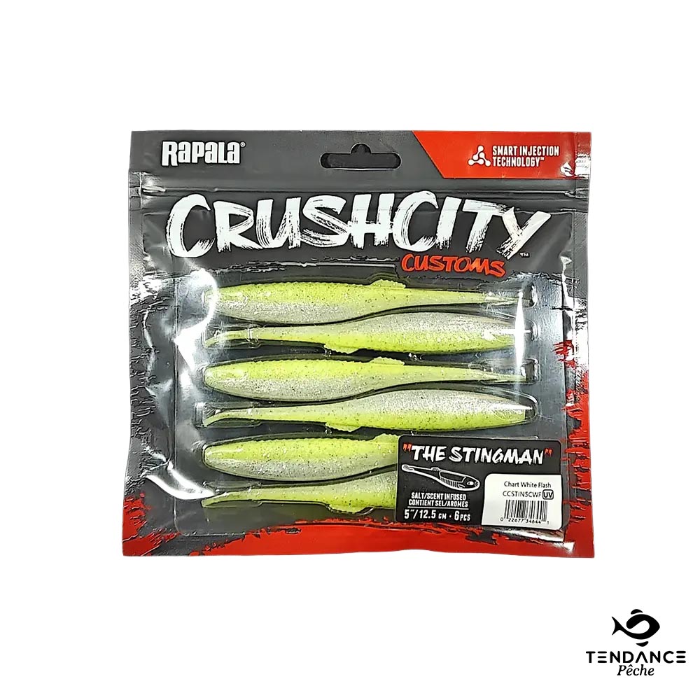 The Stingman 5" 12.5Cm - Rapala - Chart White Flash