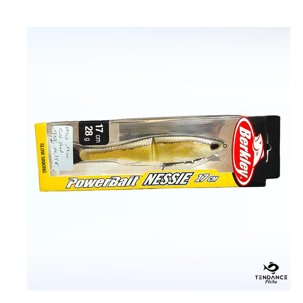 Leurre Souple Berkley PowerBait Nessie 17cm – 28g – Gold Shad