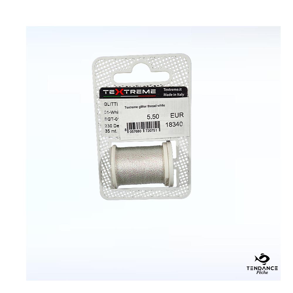 Fil De Montage Textreme Glitter Thread – White (Blanc) - Textreme