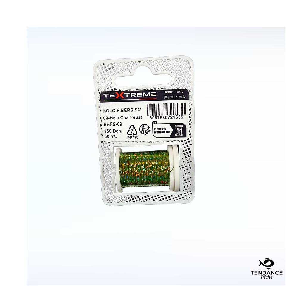 Fil De Montage Textreme Holo Fibers Sm – Holo Chartreuse (Vert Chartreuse Holographique) - Textreme