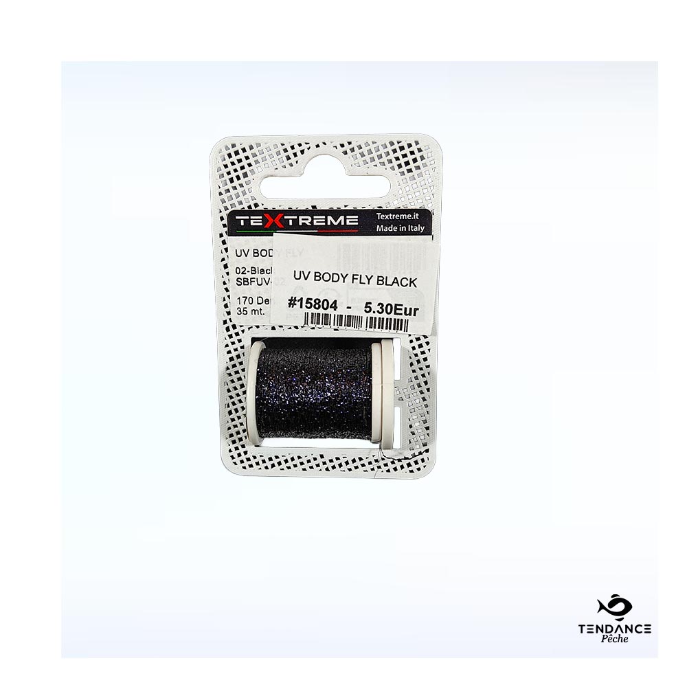 Fil de Montage Textreme UV Body Fly – Black (Noir) - Textreme