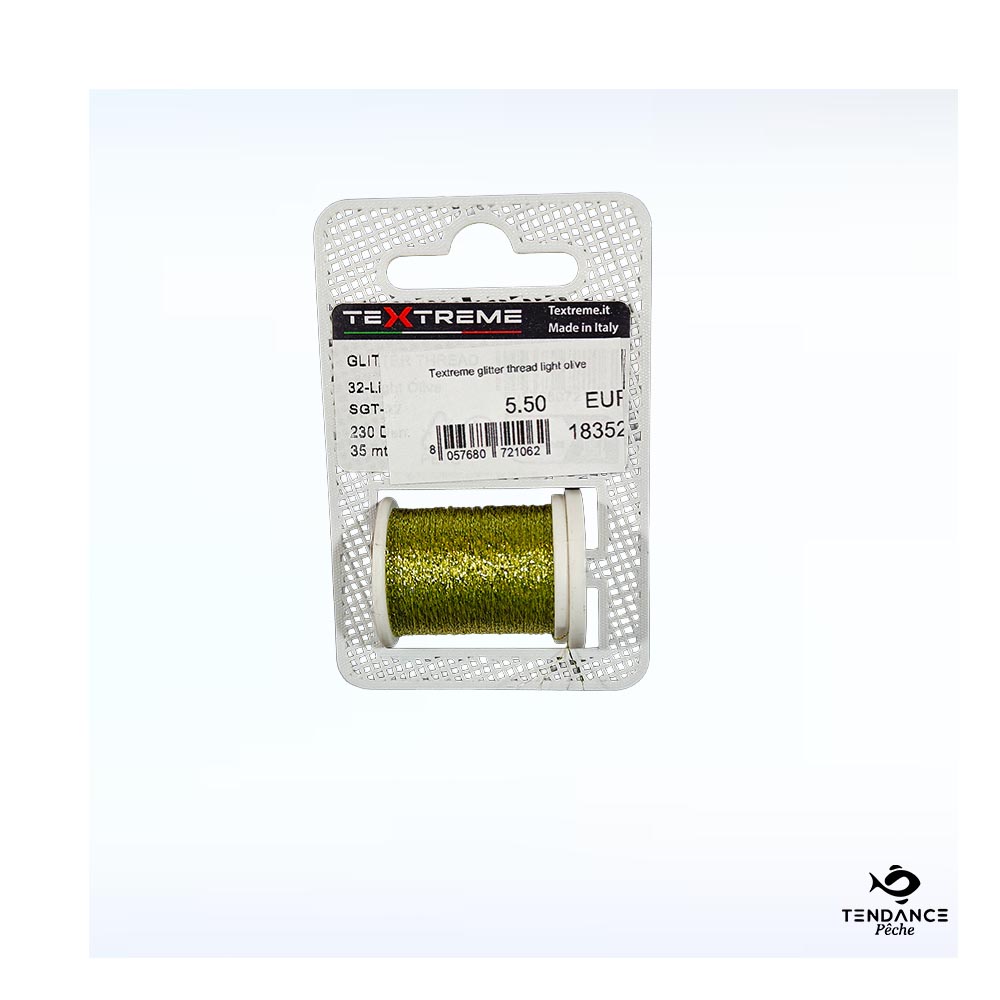 Fil De Montage Textreme Glitter Thread – Light Olive (Olive Clair) - Textreme