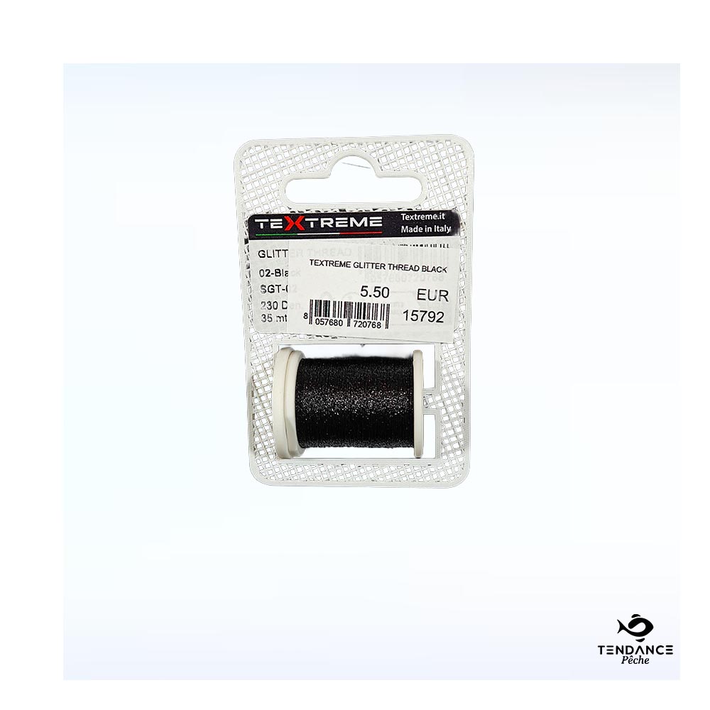 Fil De Montage Textreme Glitter Thread – Black (Noir) - Textreme