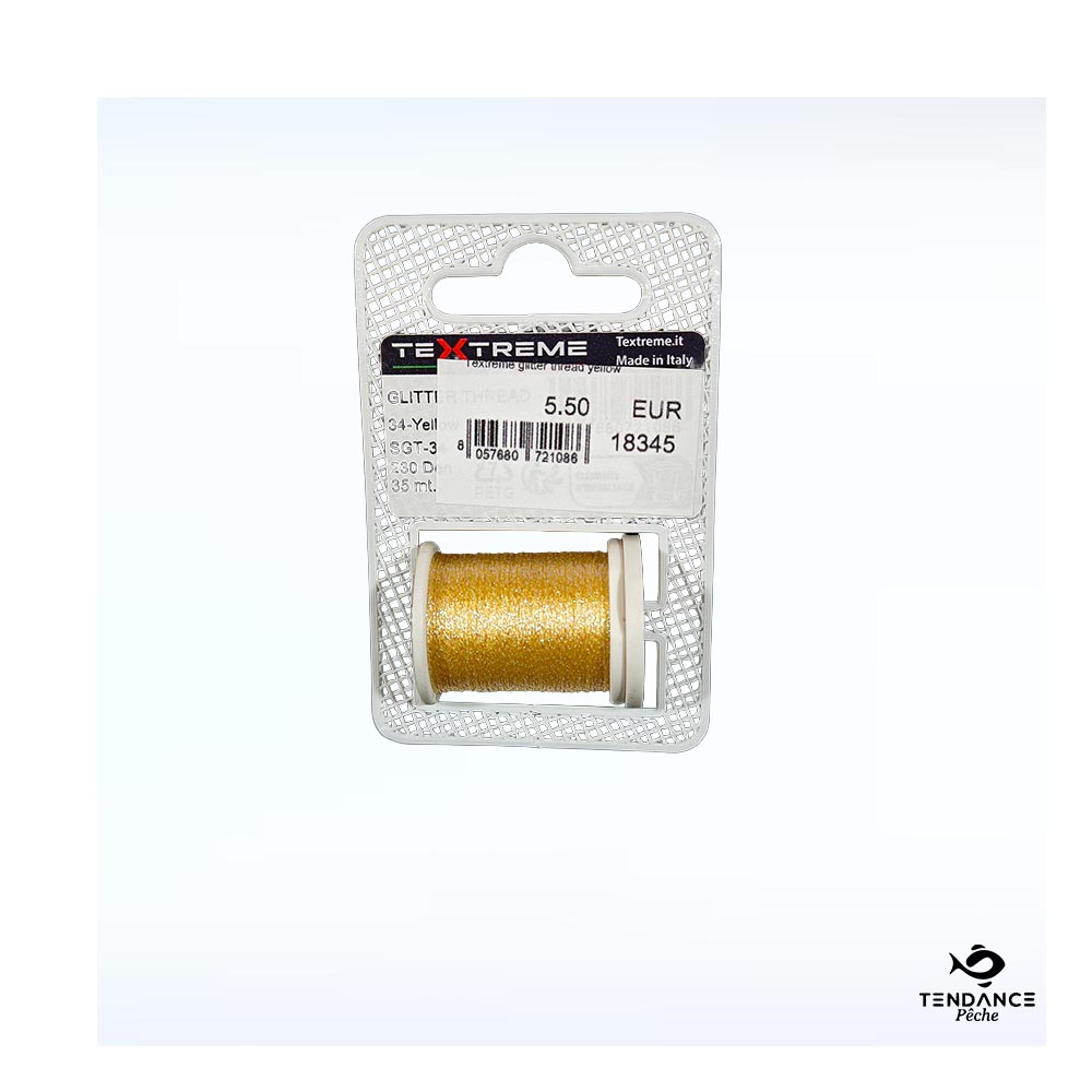 Fil De Montage Textreme Glitter Thread – Yellow (Jaune) - Textreme
