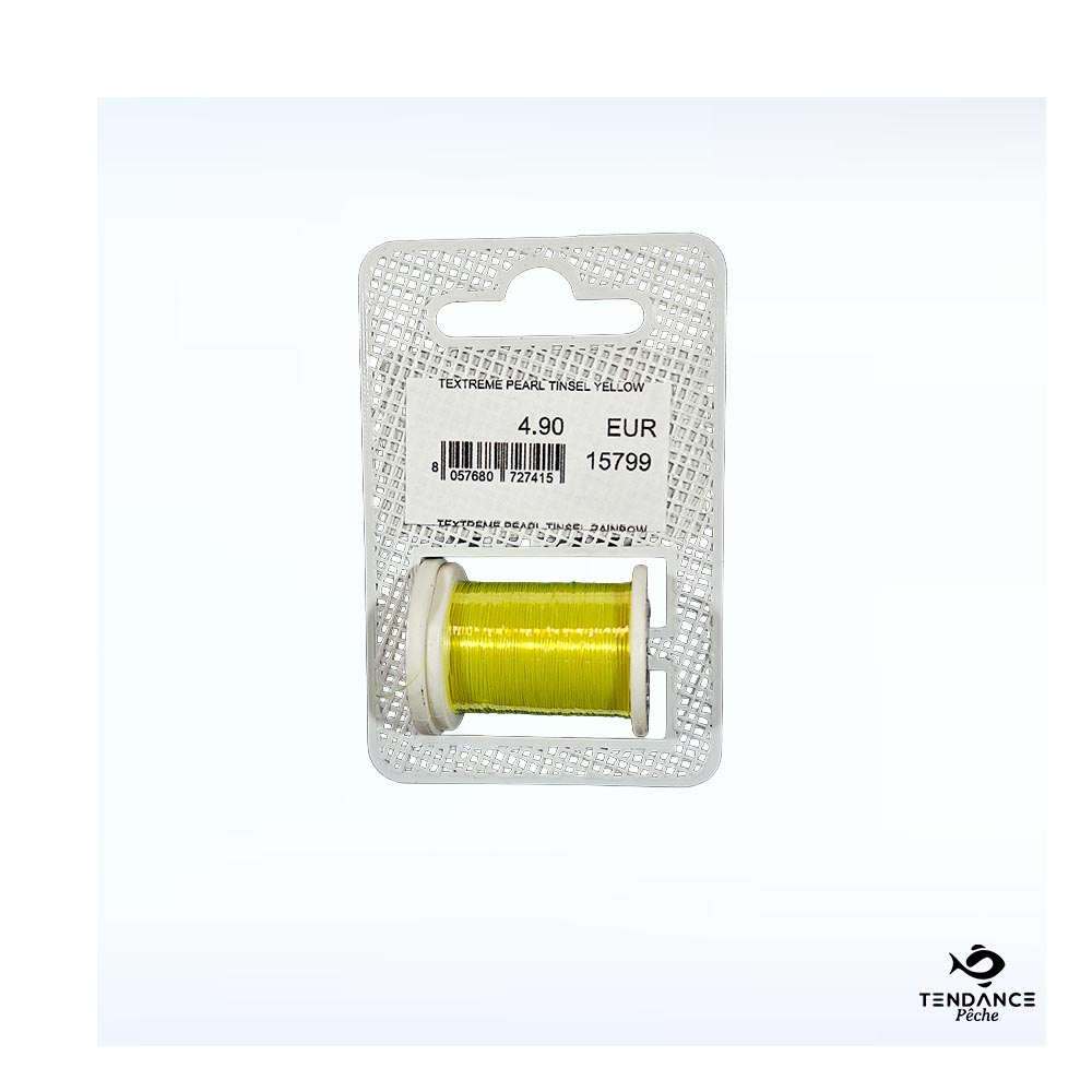 Fil De Montage Textreme Pearl Tinsel – Yellow (Jaune Nacré) - Textreme
