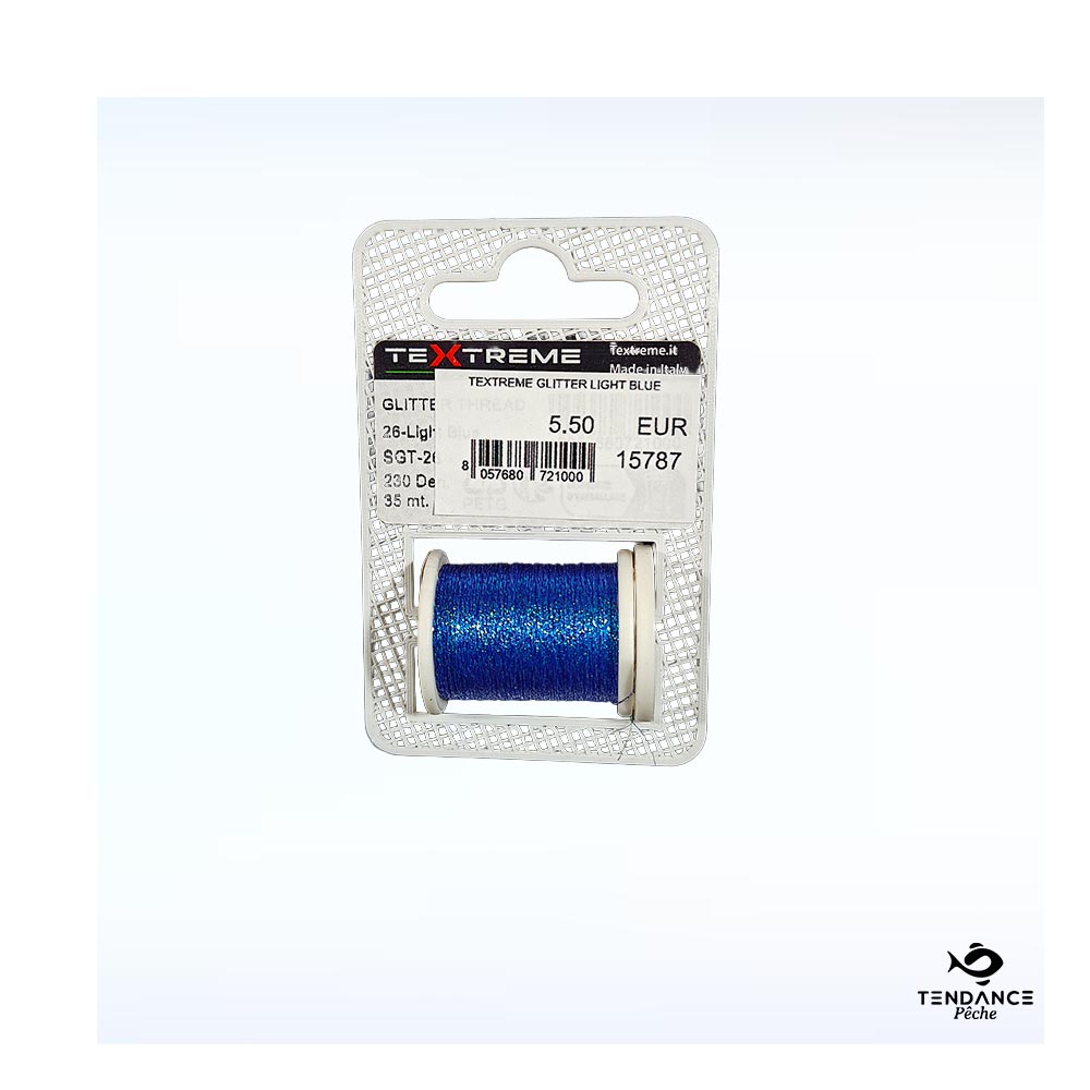 Fil De Montage Textreme Glitter Thread – Light Blue (Bleu Clair) - Textreme