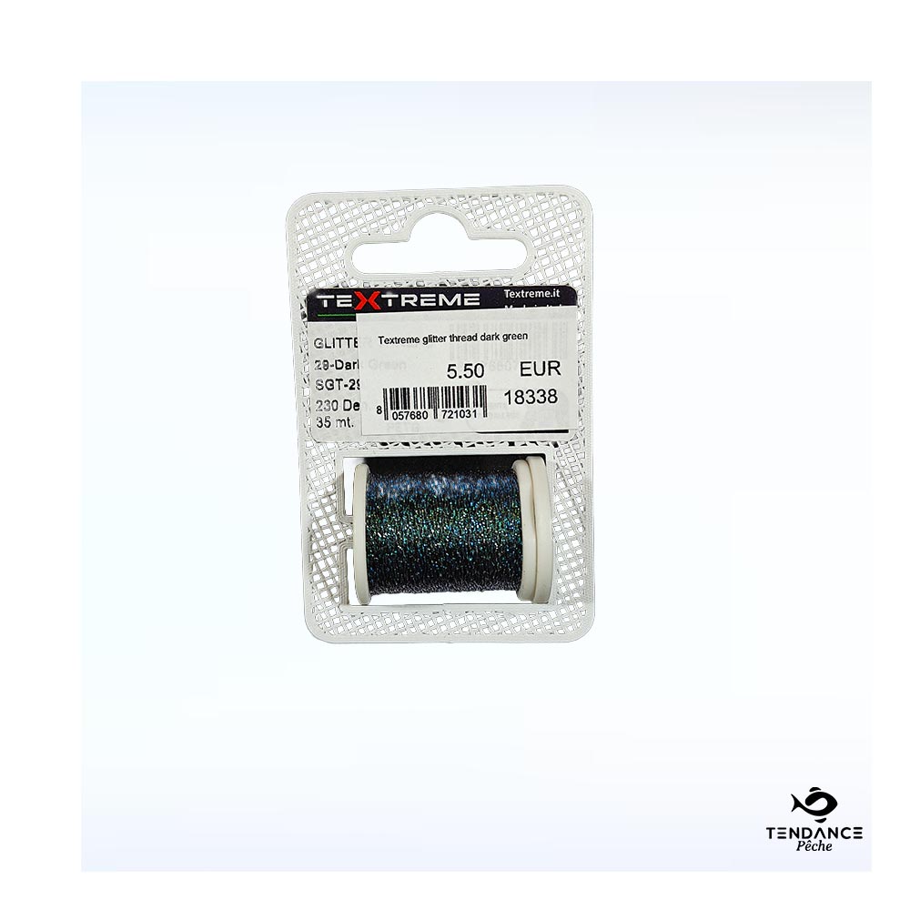 Fil De Montage Textreme Glitter Thread – Dark Green (Vert Foncé) - Textreme