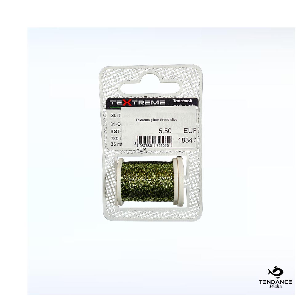 Fil De Montage Textreme Glitter Thread - Olive - Textreme