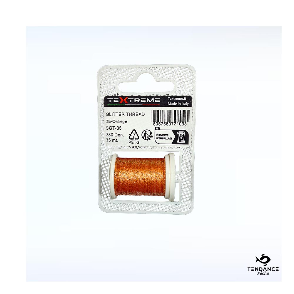 Fil de Montage Textreme Glitter Thread – Orange - Textreme