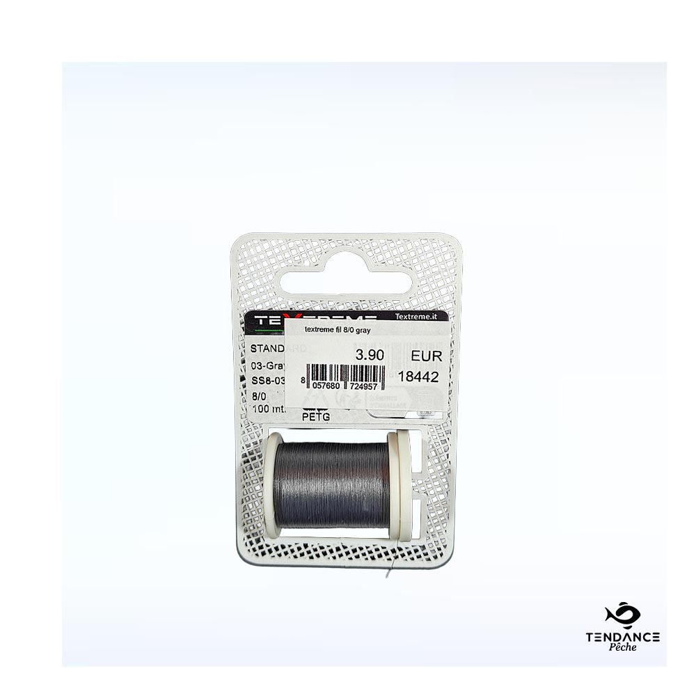 Fil De Montage Textreme 8/0 – Gray (Gris Moyen) - Textreme