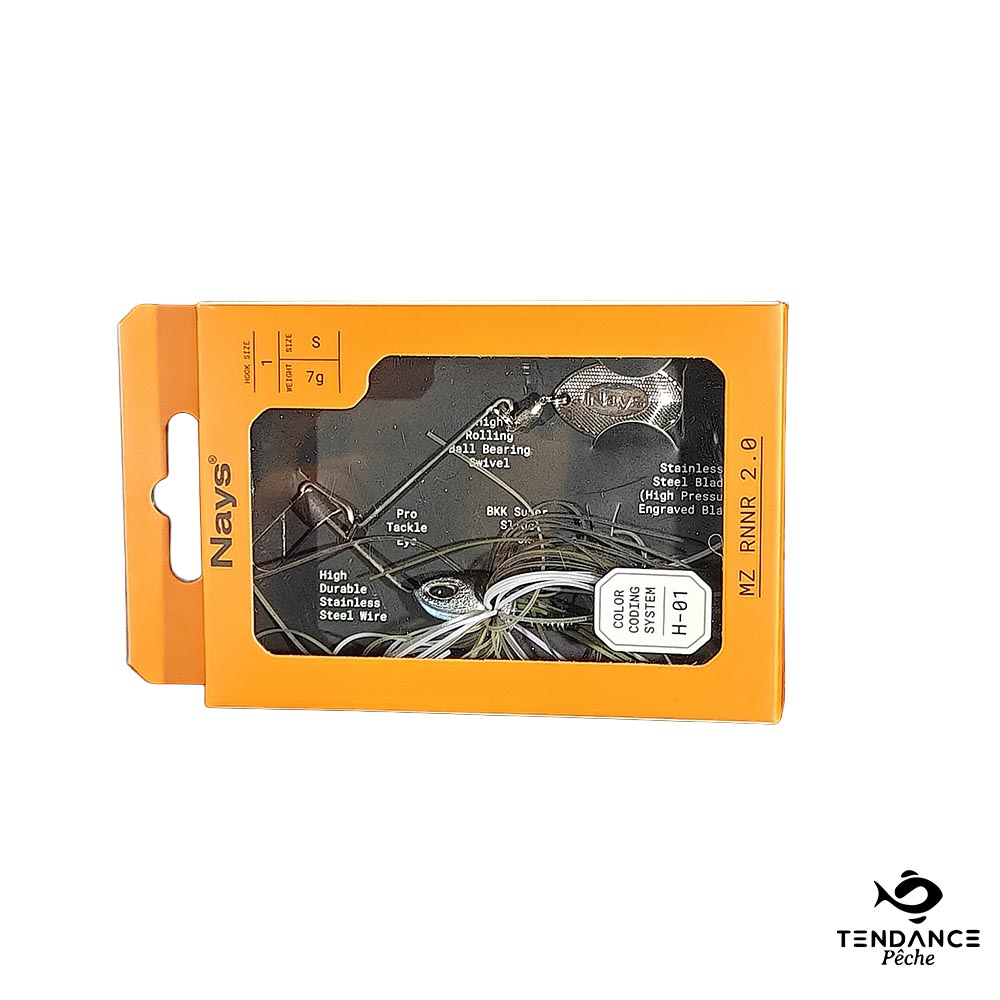Spinnerbait Nays Mz Rnnr 2.0 Taille S (7G) – Coloris H-01 - Nays
