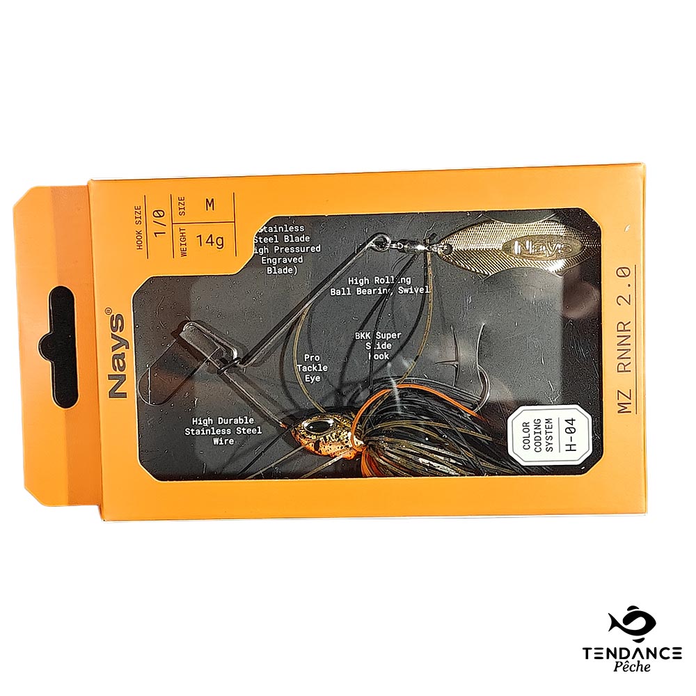 Spinnerbait Nays Mz Rnnr 2.0 Taille M (14G) – Coloris H-04 - Nays