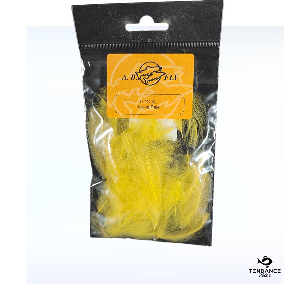 Plumes De Cdc Naturel Xl - Jaune Pâle - Ab Fly
