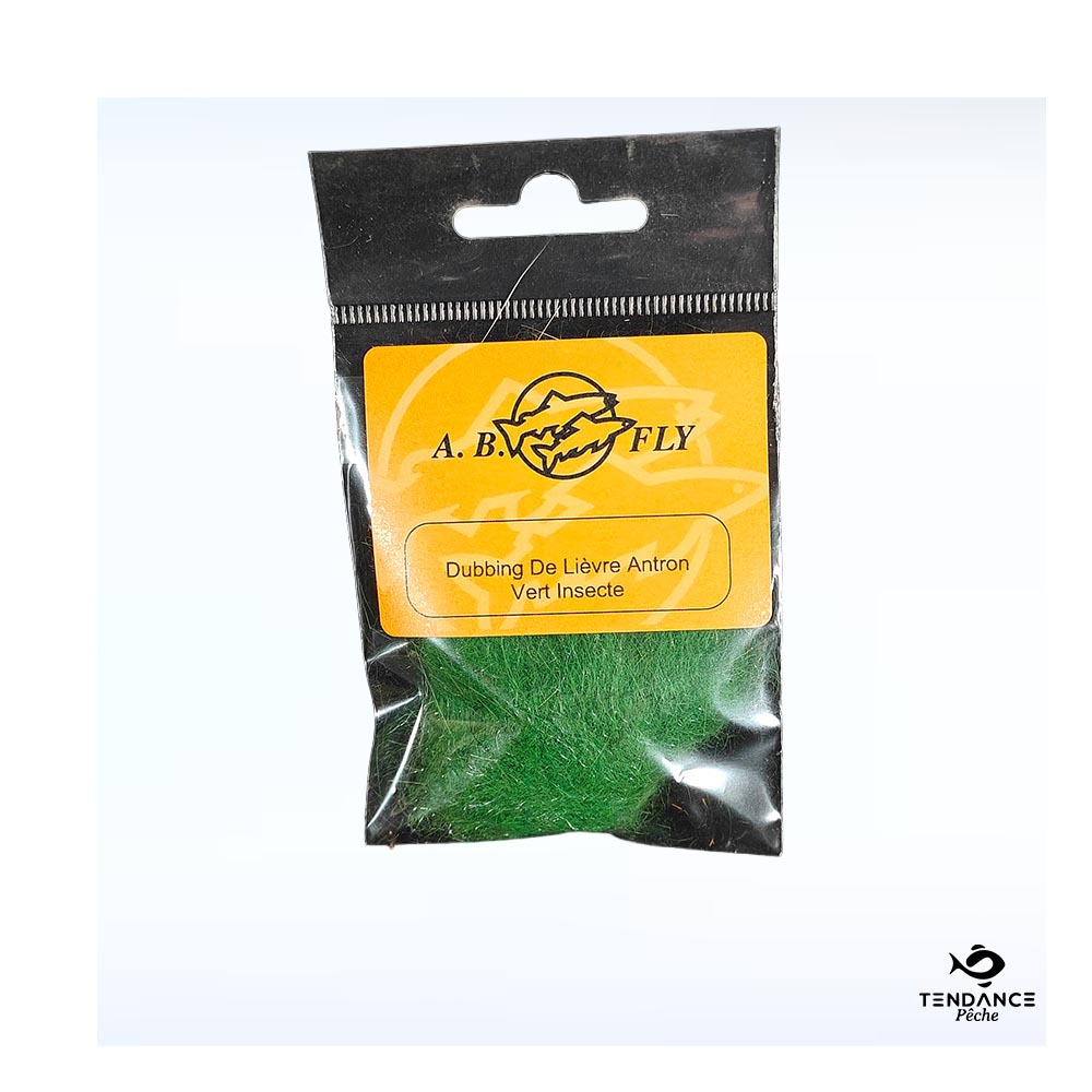 Dubbing De Lièvre Antron - Vert Insecte - Ab Fly