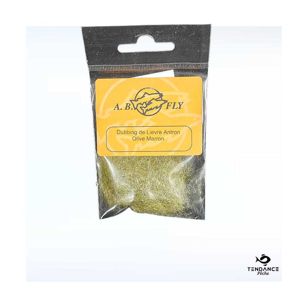 Dubbing de Lièvre Antron - Olive Marron - AB Fly