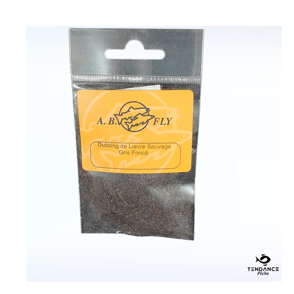 Dubbing De Lièvre Sauvage - Gris Foncé - Ab Fly